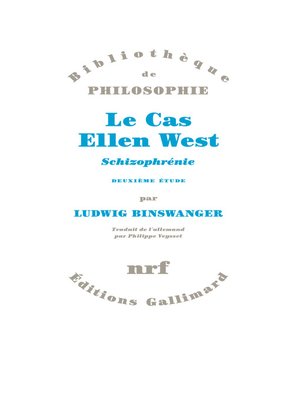 cover image of Le Cas Ellen West. Schizophrénie. Deuxième étude